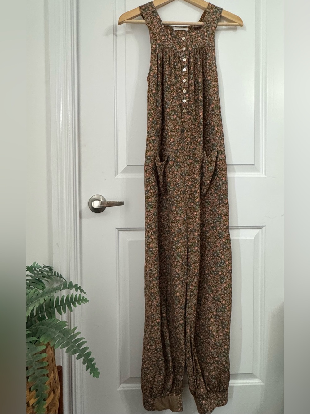 Doen Eliza floral jumpsuit with pockets, oversized XXS - Picture 4 of 15